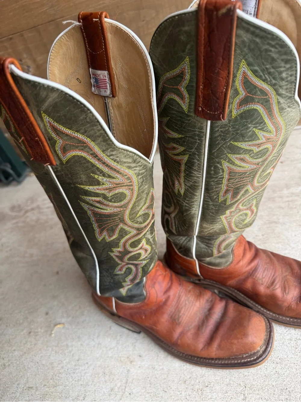 Olathe Boot Co Tobacco Yeti Tall Top Boot  8.0 D